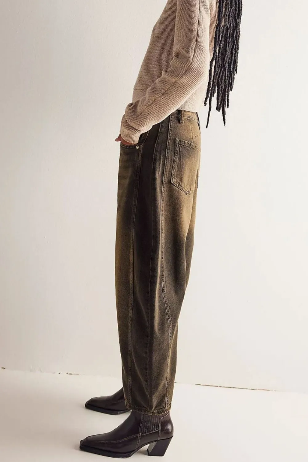 Wide Leg Jeans with Pockets, image 4