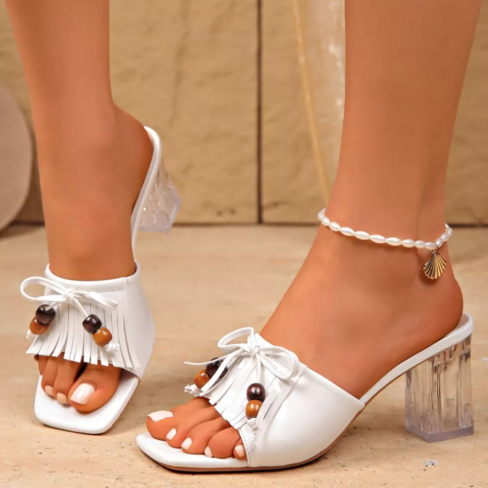 Open Toe Block Heels Sandals, image 4