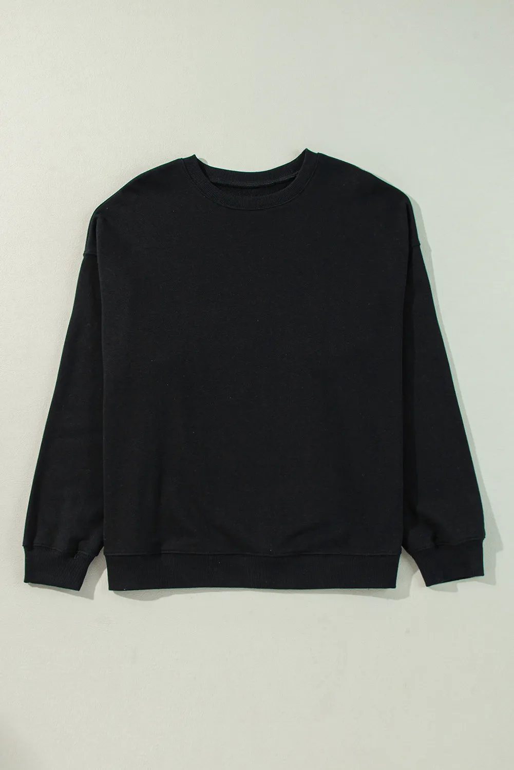 Plus Size Round Neck Long Sleeve Sweatshirt, image 4