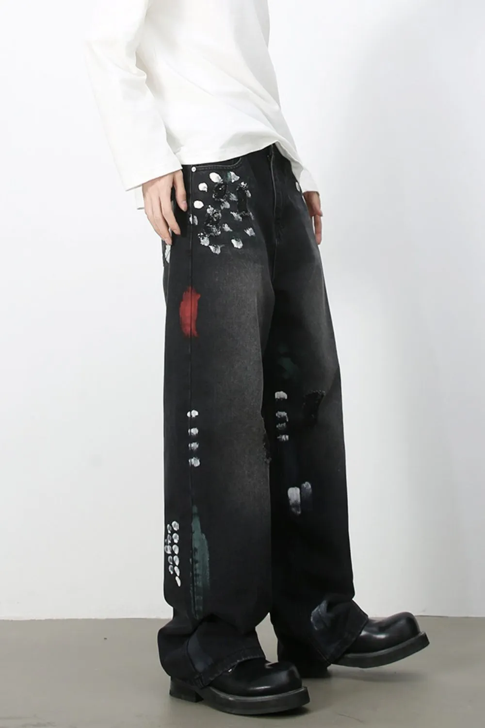Men's Paint Loose Jeans, image 5