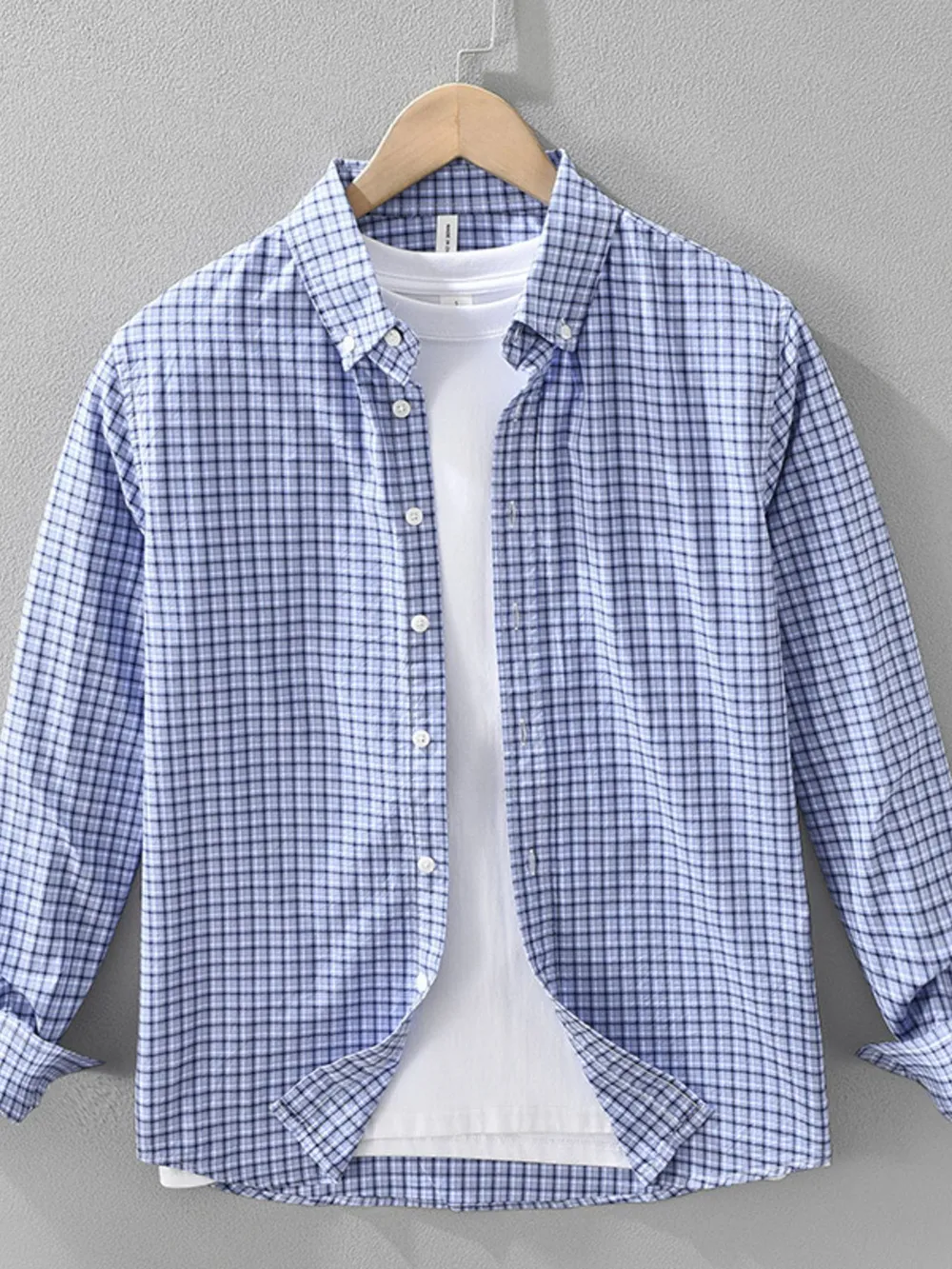 Men's Plus Size Plaid Button Up Short Sleeve Shirt, image 2