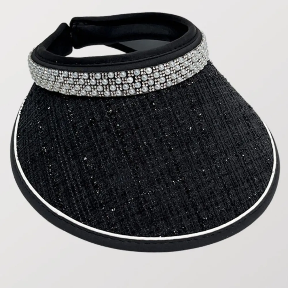 Pearl Detail Sunscreen Hat, image 6
