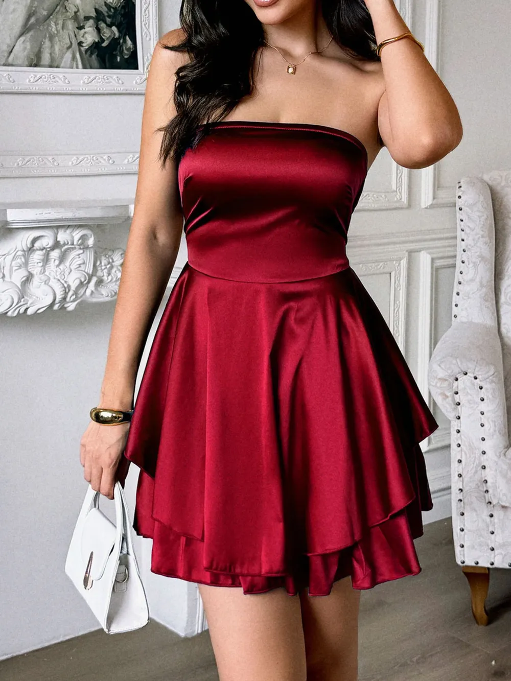 Layered Tube Mini Dress, image 12
