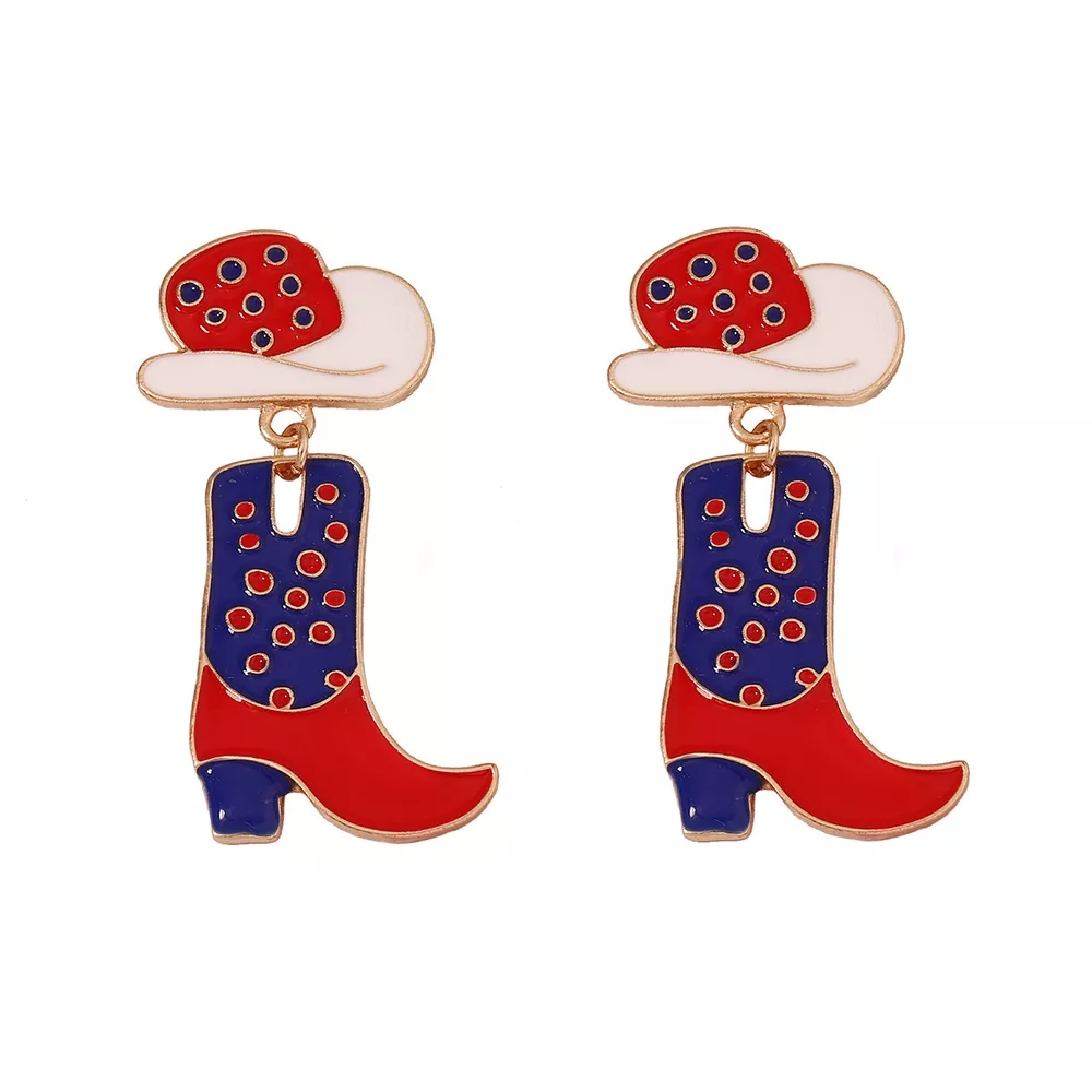 Cowgirl Boot and Hat Dangle Earrings, image 15
