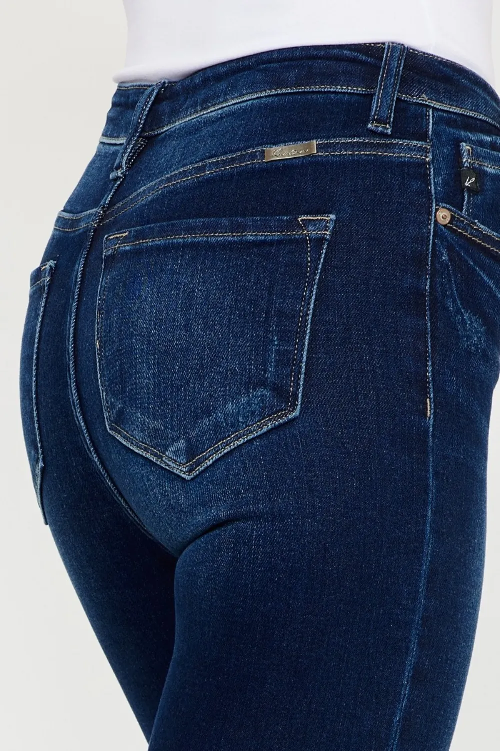Full Size High Rise Frayed Ankle Skinny Jeans, image 4