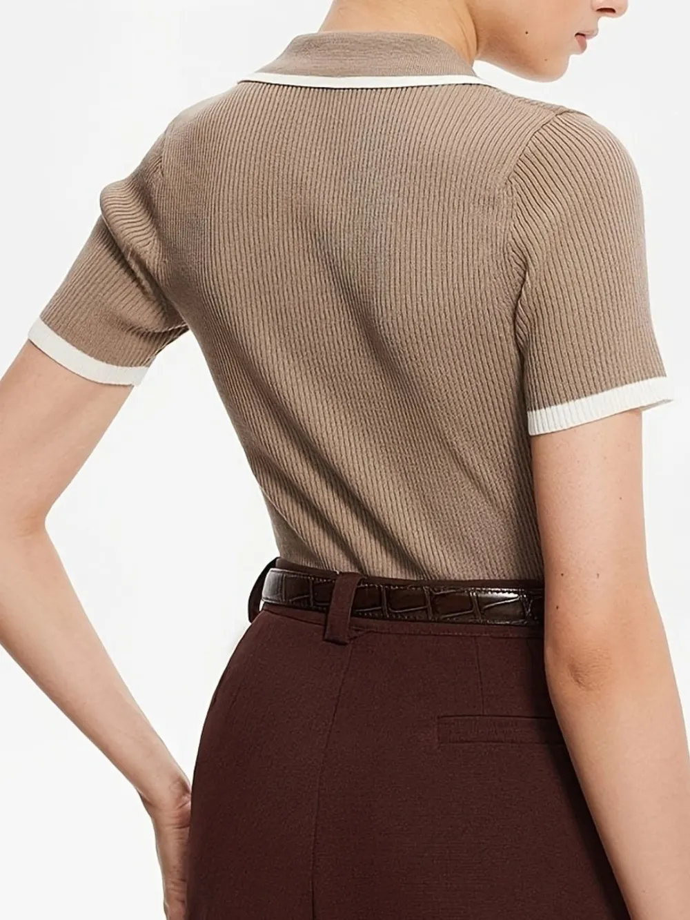 Contrast Trim Button Detail Polo, image 10