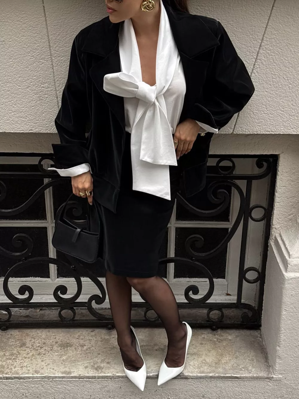 Tie Front Puff Sleeve Shirt, image 9