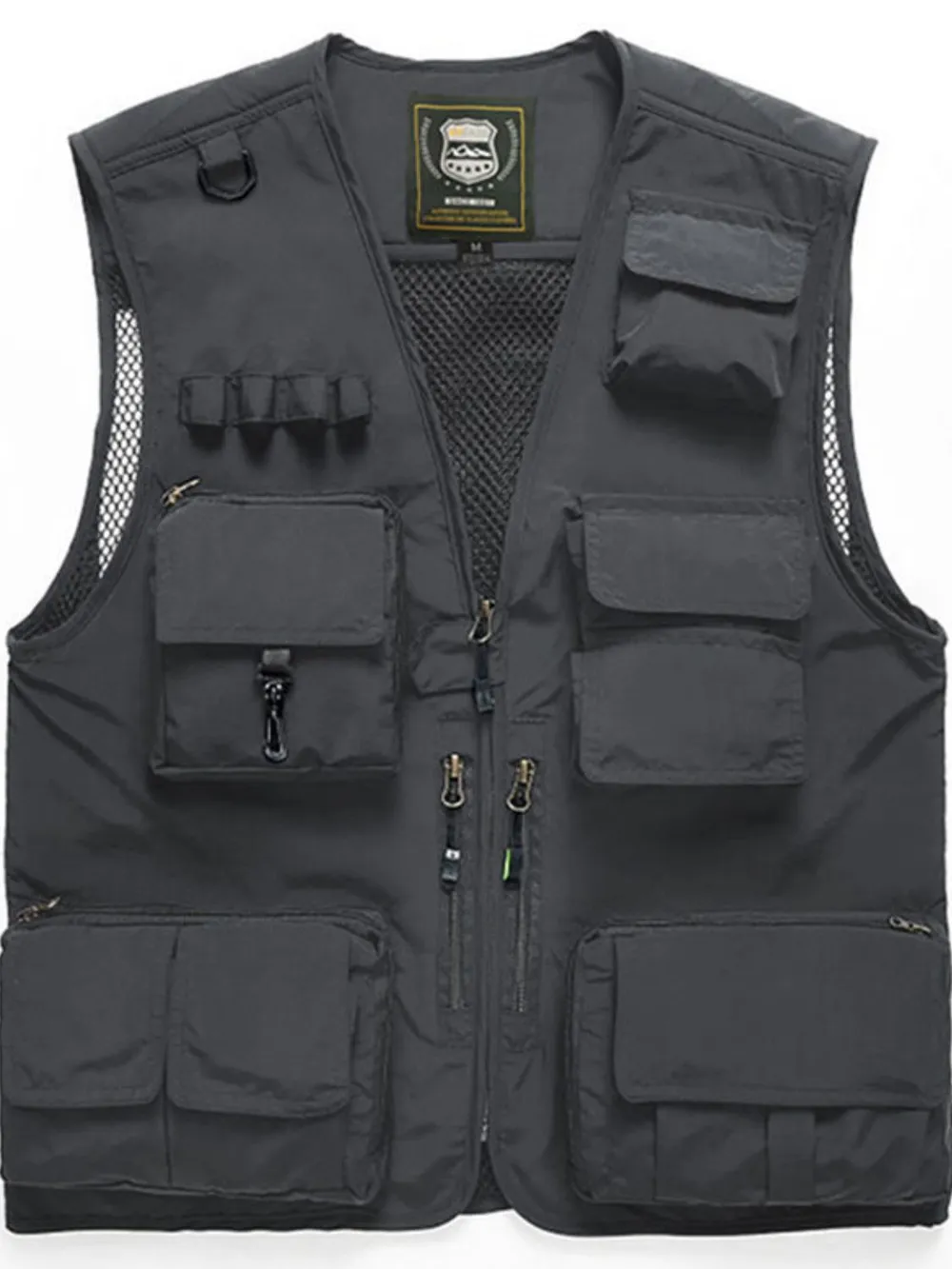 Men's Full Size Mesh Zip Up Vest Plus Size, image 4