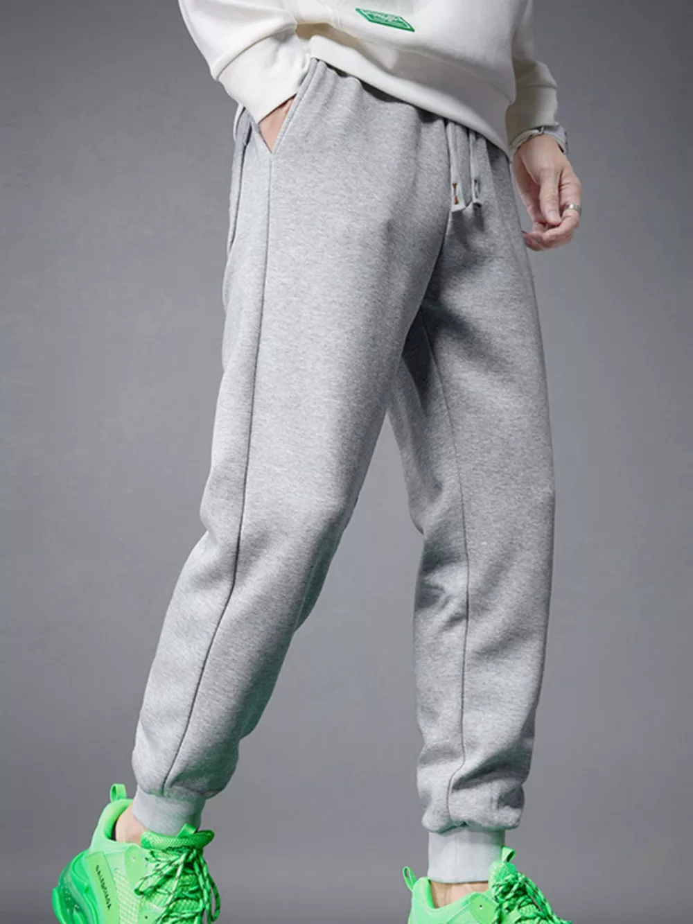 Men's Drawstring Joggers with Pockets, image 5