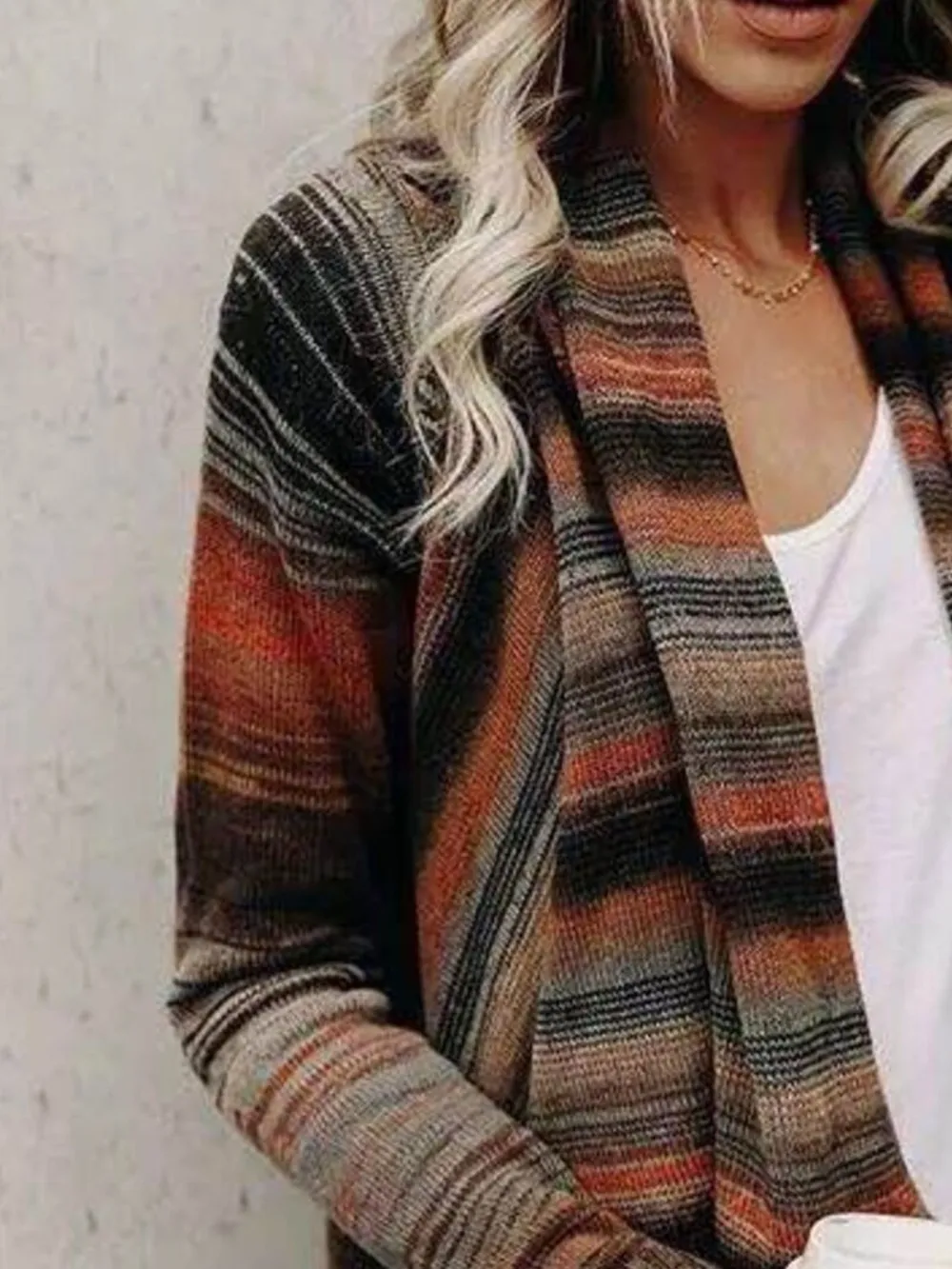 Fringe Long Sleeve Wrap Cardigan, image 11