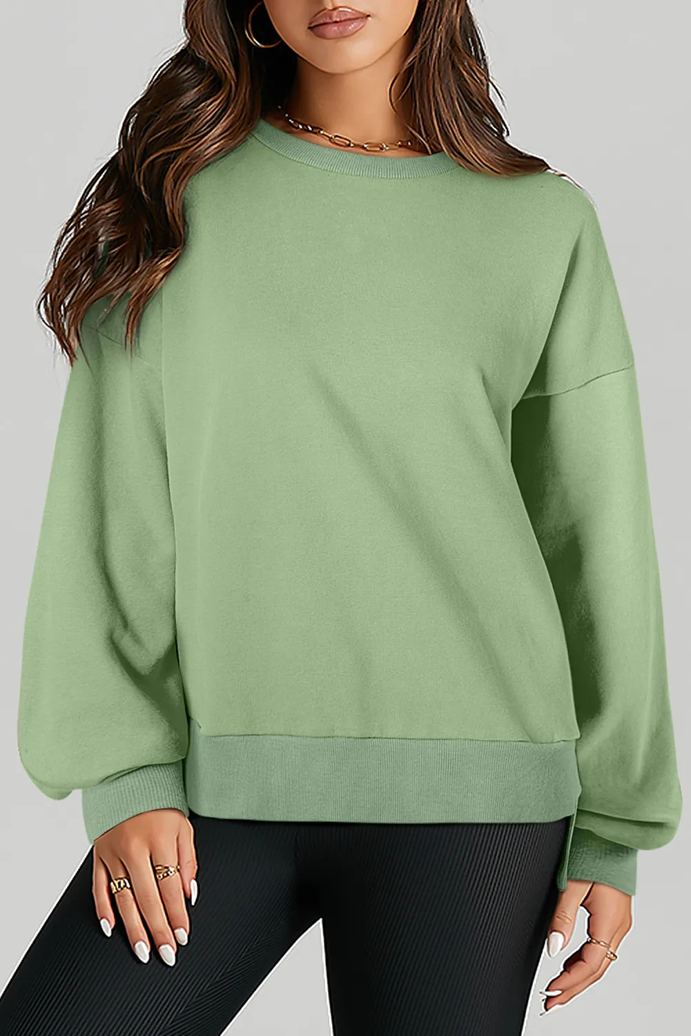 Round Neck Long Sleeve Sweatshirt, image 3