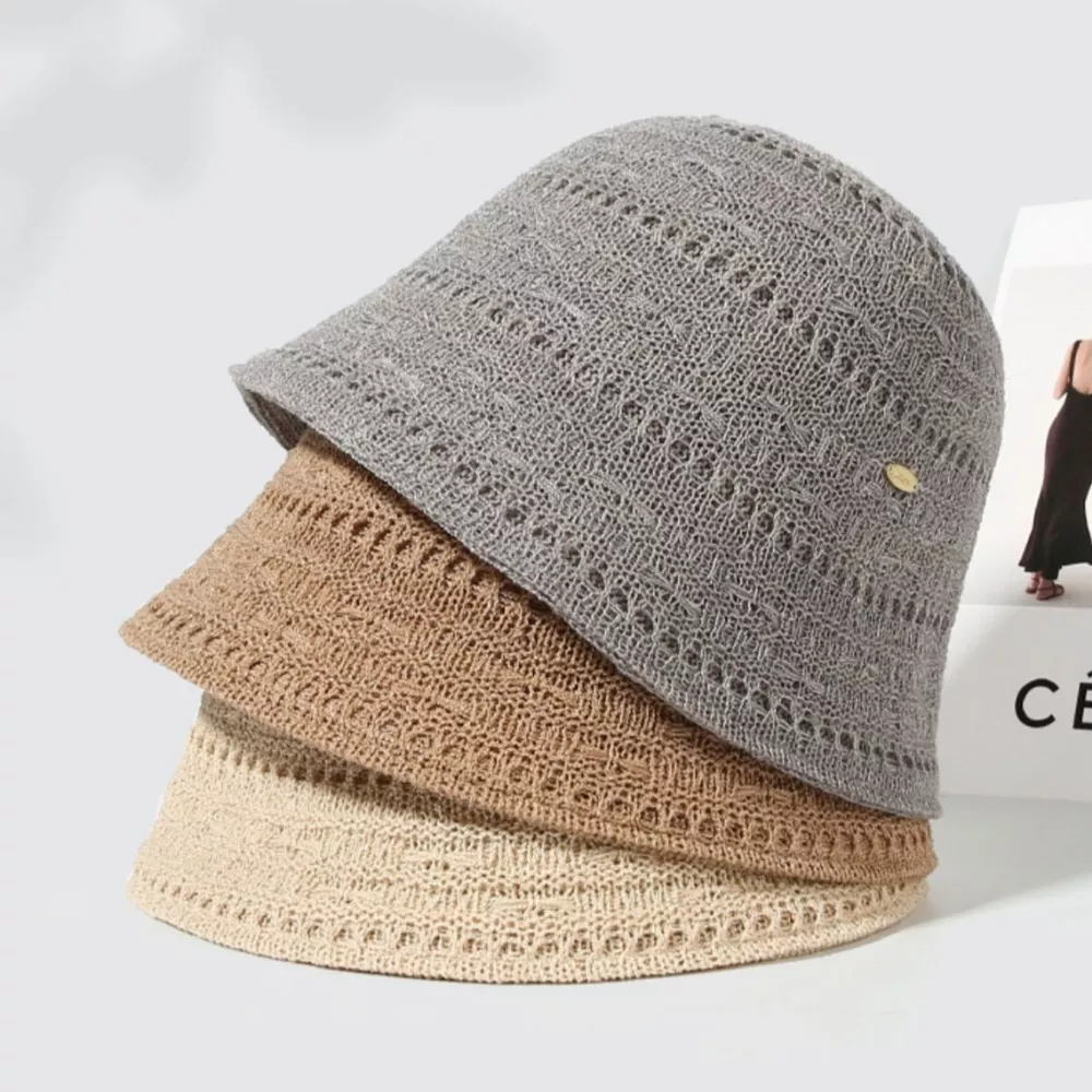 Breathable Knitted Bucket Hat, image 2