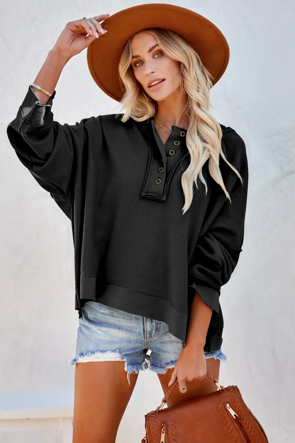 Exposed Seam Long Sleeve Hoodie, image 9