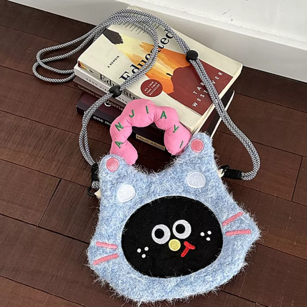Cartoon Plush Crossbody Bag, image 5