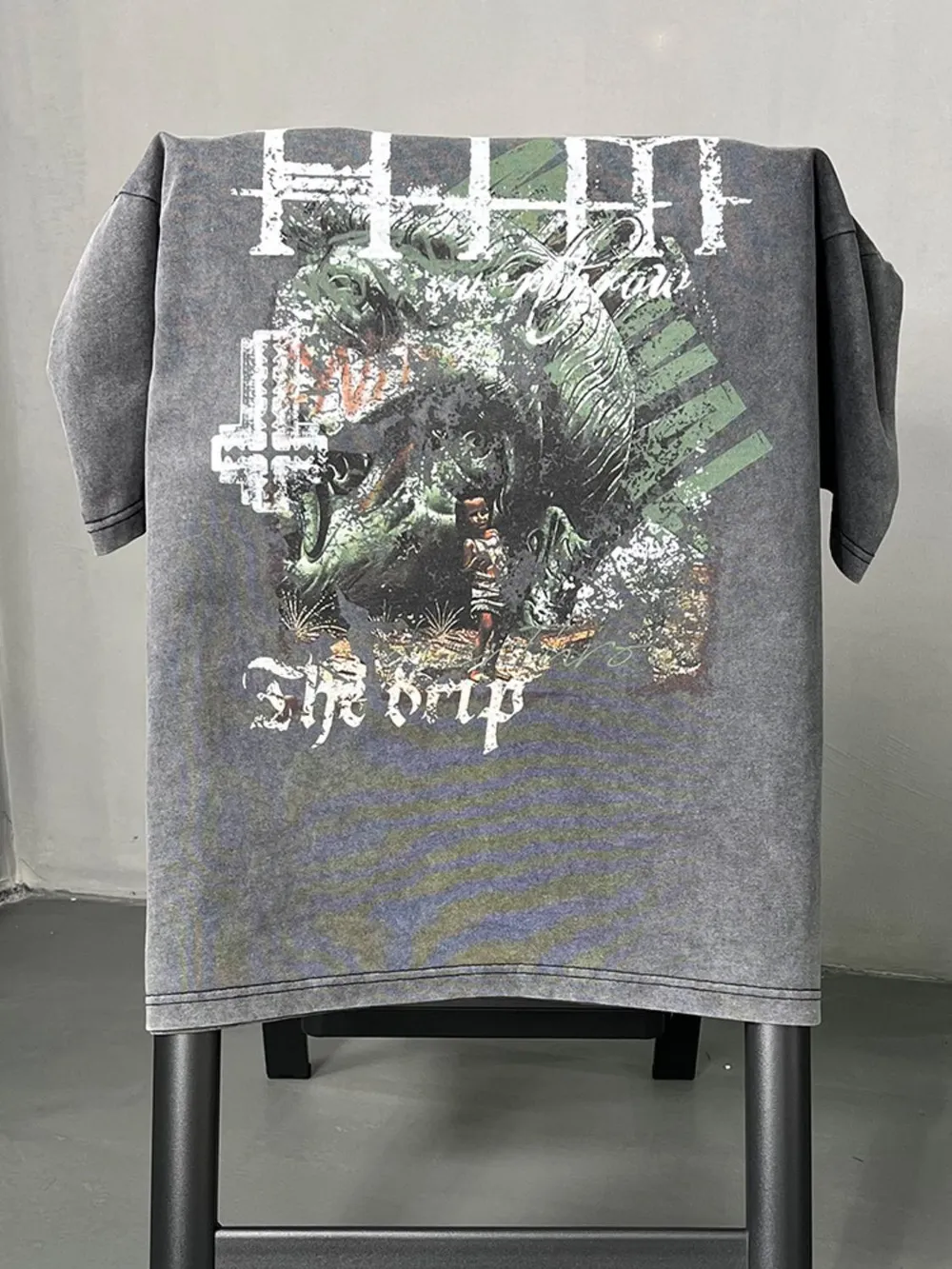 Men's Graphic Round Neck Half Sleeve T-Shirt, image 4