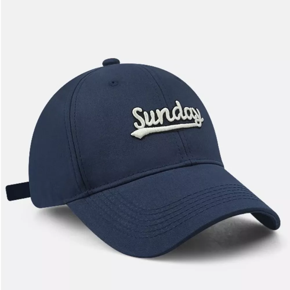 Casual "Sunday" Embroidered Baseball Cap, image 6