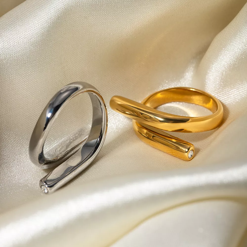 Stainless Steel Bypass Ring, image 5