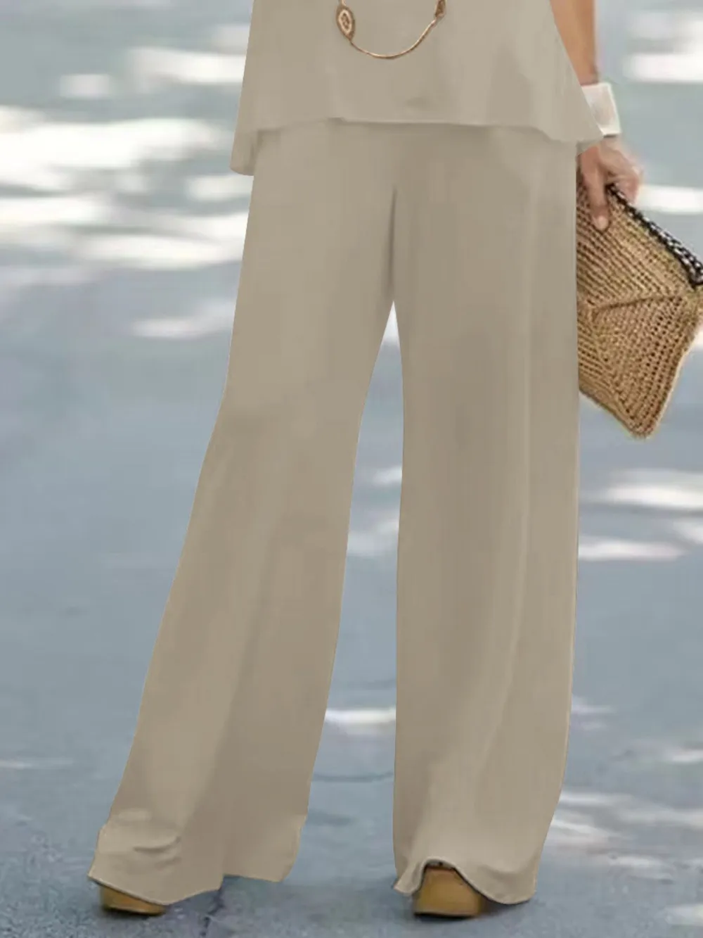 Halter Top and Wide Leg Pants Matching Set, image 9