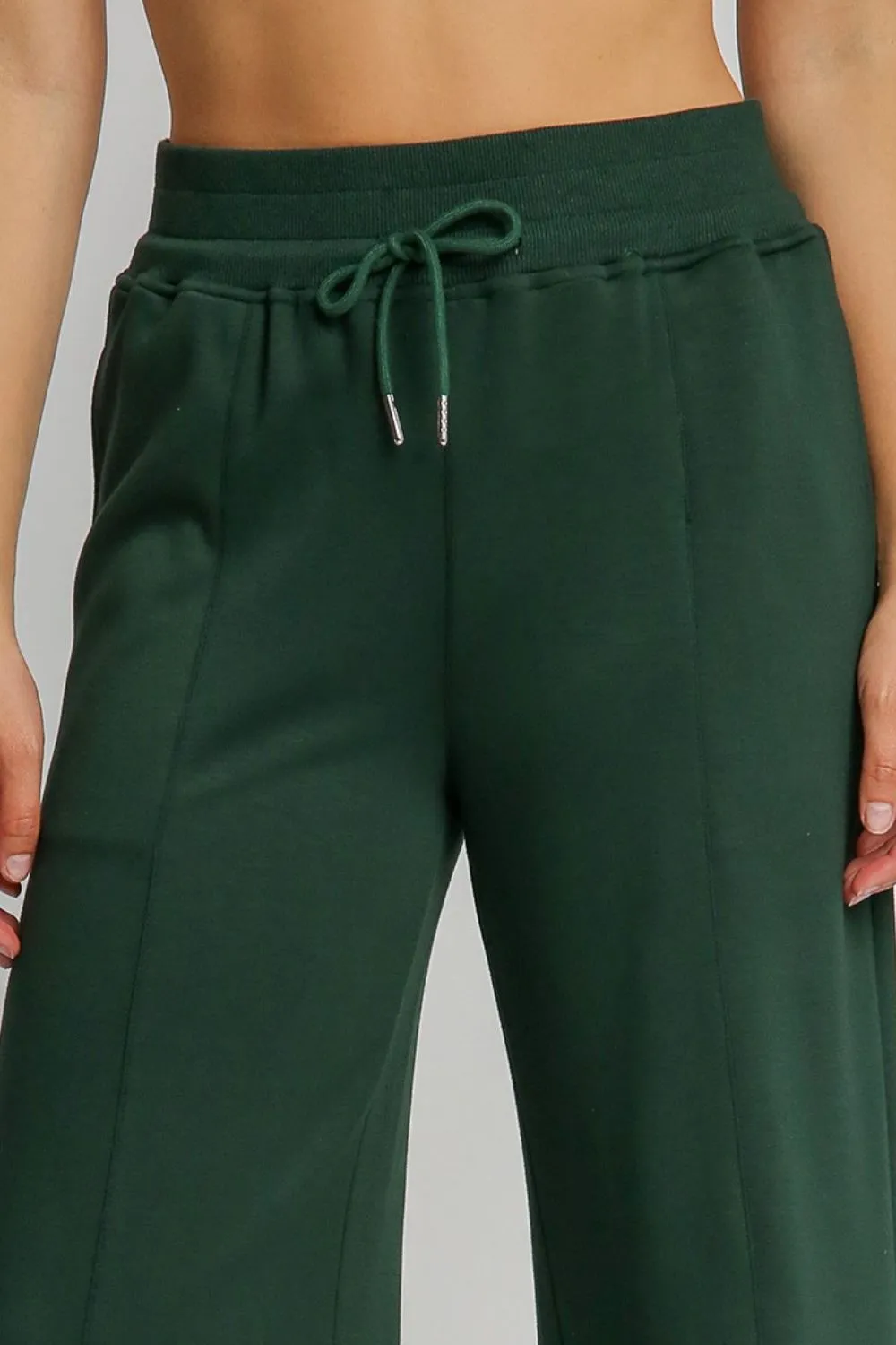 Full Size Drawstring Wide Leg Pants with Pockets, image 3