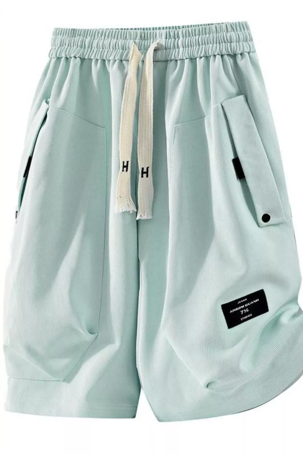 Men's Plus Size Drawstring Pocketed Shorts, image 2
