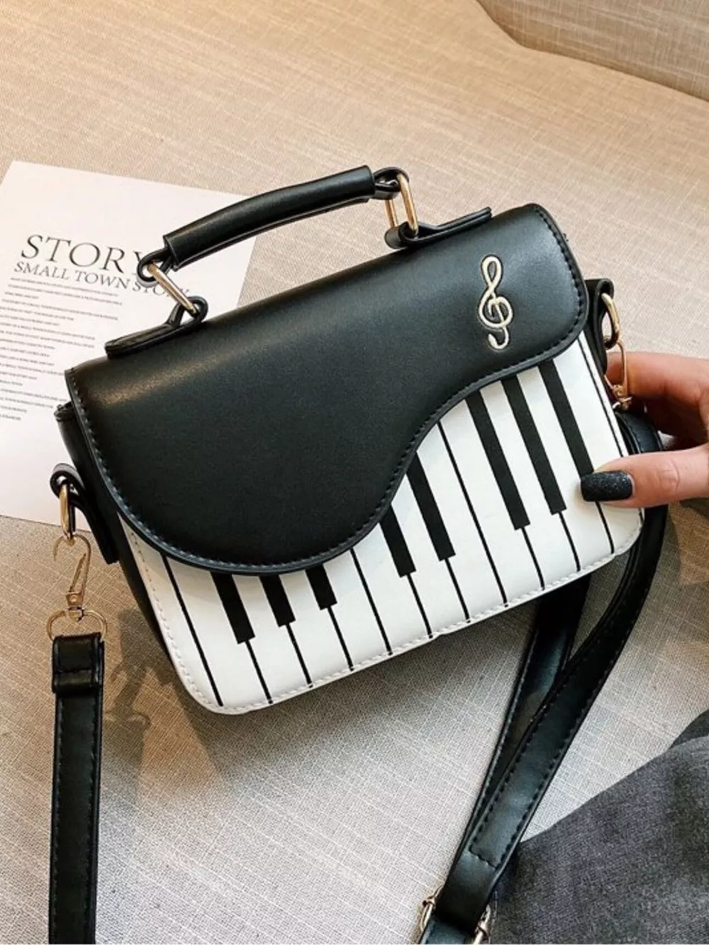 Piano Keys Crossbody Bag, image 5