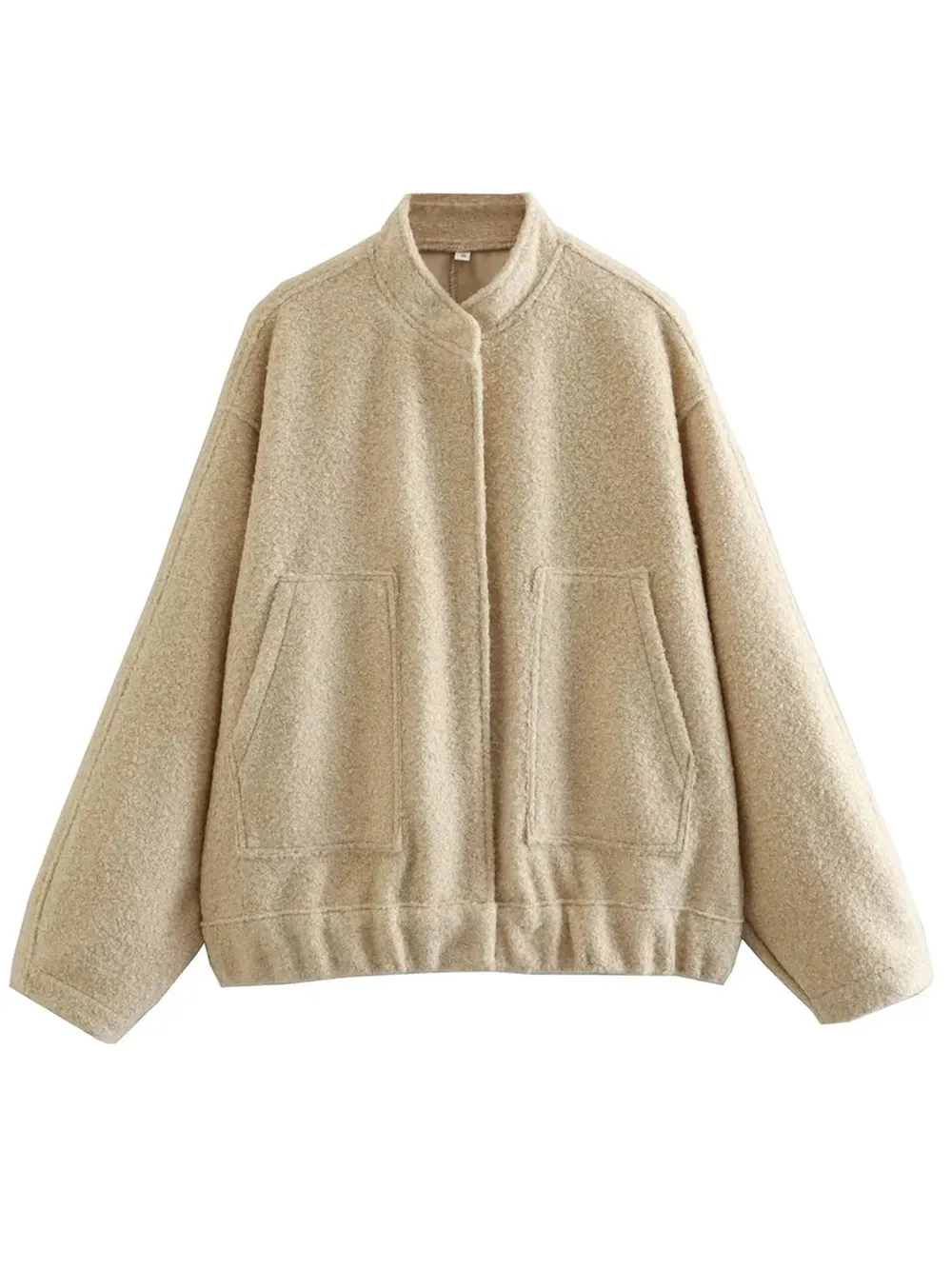 Full Size Snap Down Drop Shoulder Jacket, image 12