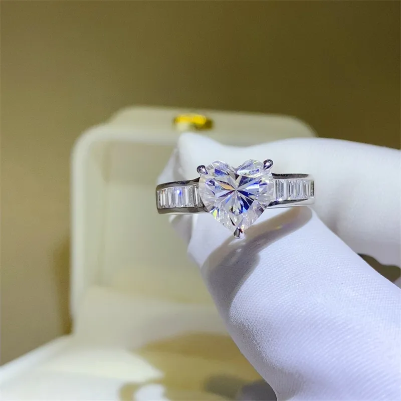3 Carat Moissanite 925 Sterling Silver Ring, image 6