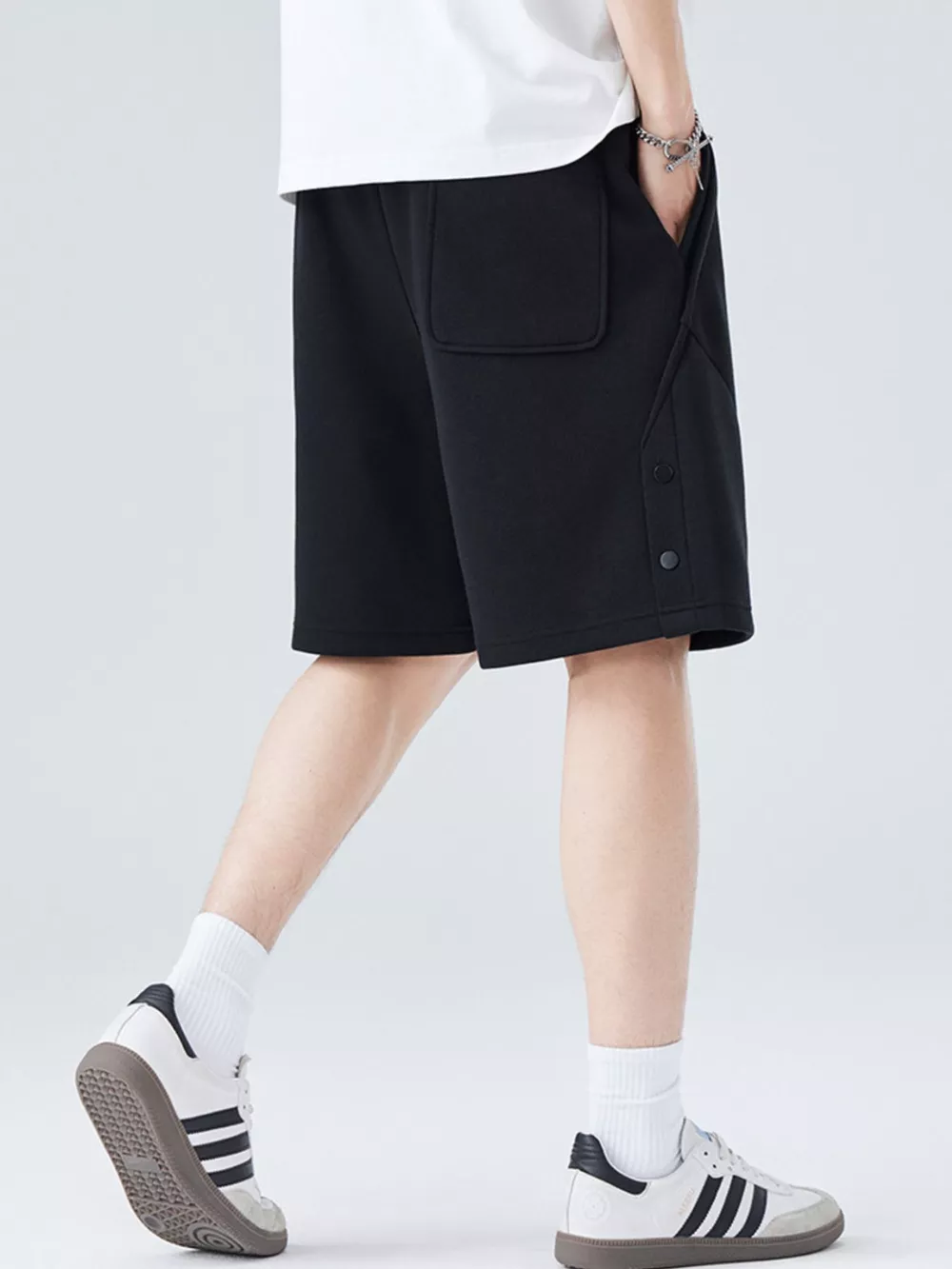 Men's Plus Size Casual Comfort Drawstring Shorts, image 8