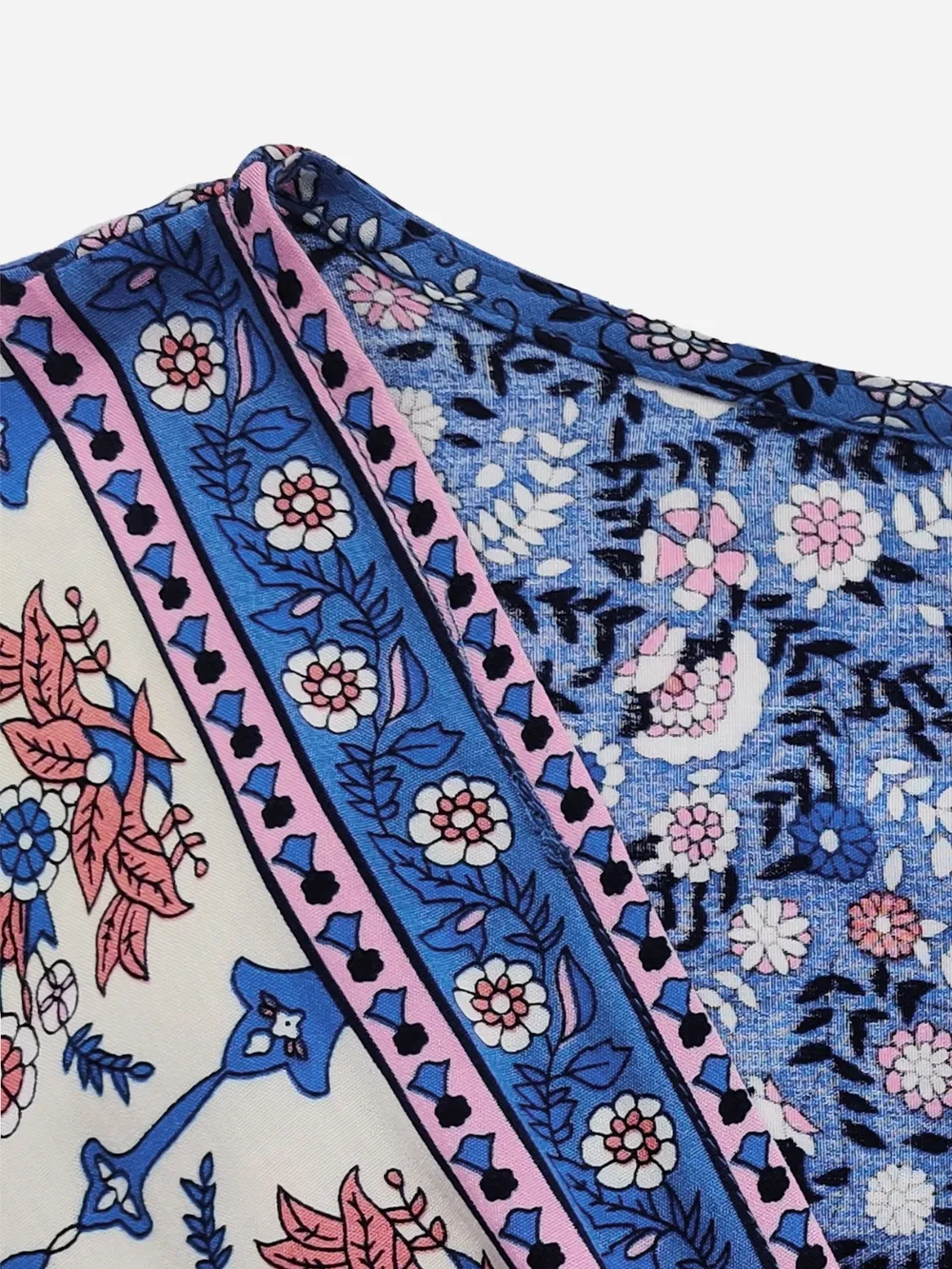 Plus Size Printed Surplice Half Sleeve Dress, image 3