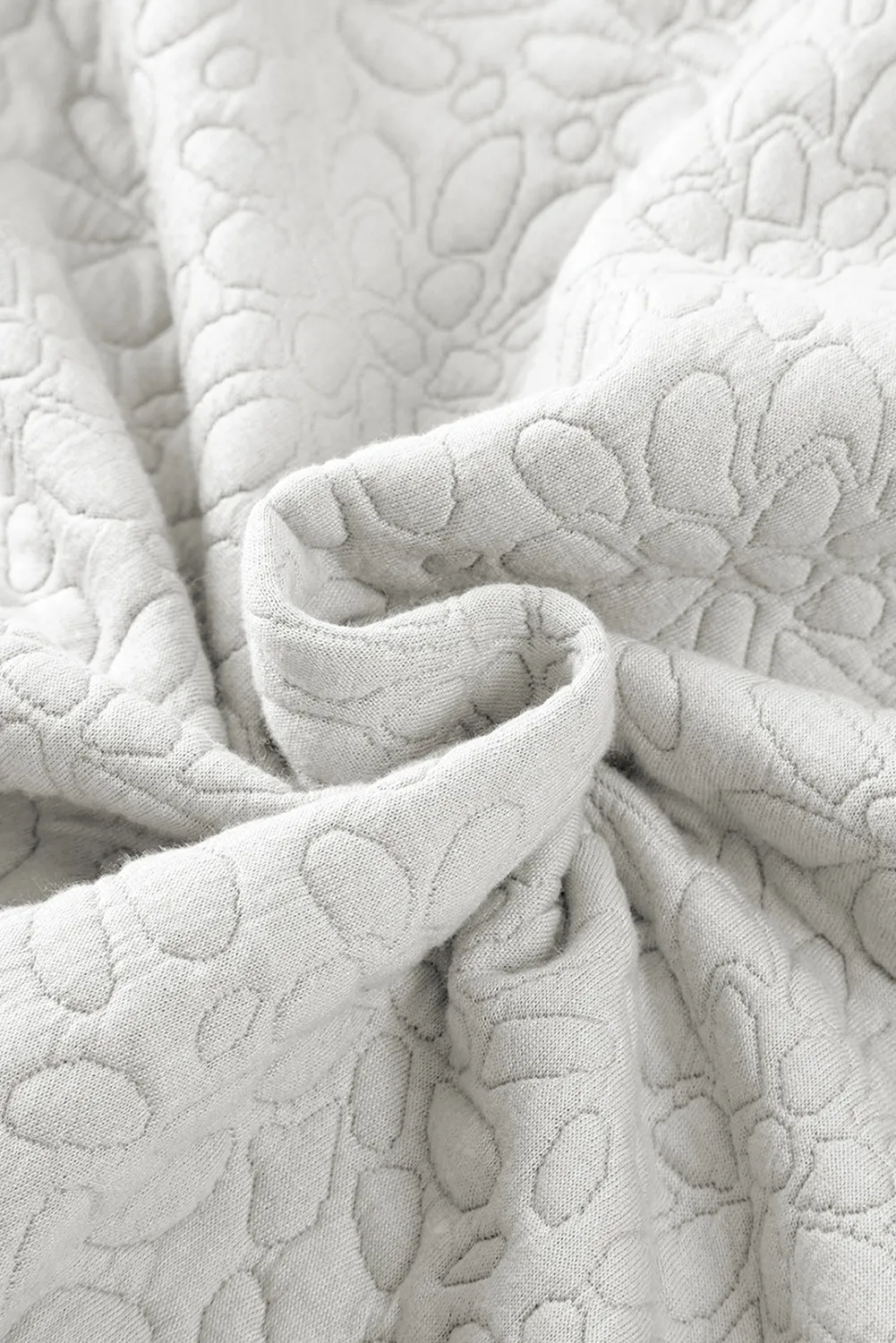 Baseball Collar Floral Quilted Jacket, image 7