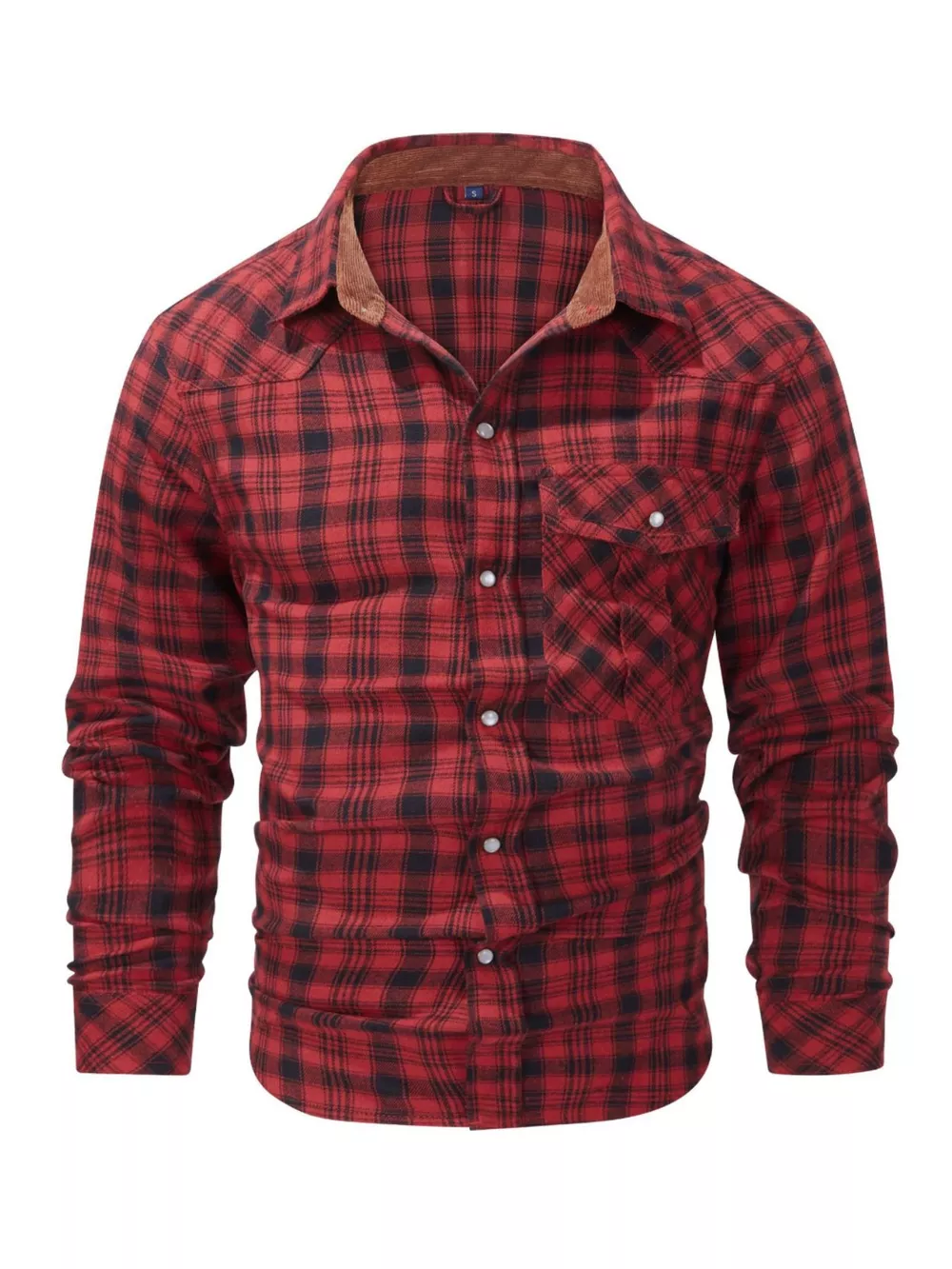 Men's Vintage Plaid Button Up Shirt, image 2