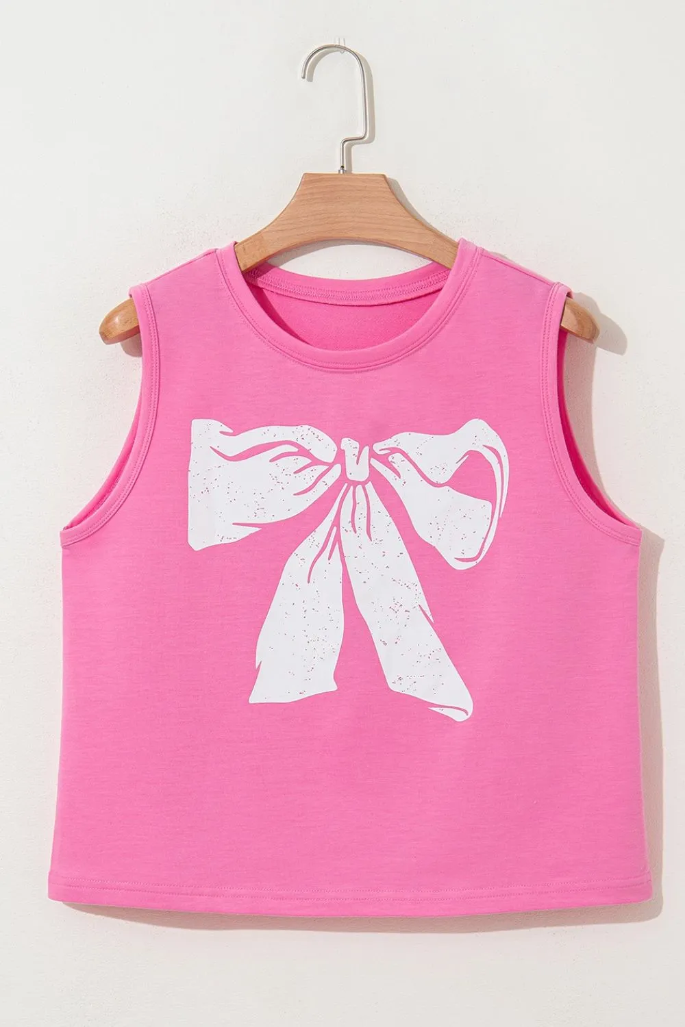 Bow Print Boxy Fit Tank Top, image 2