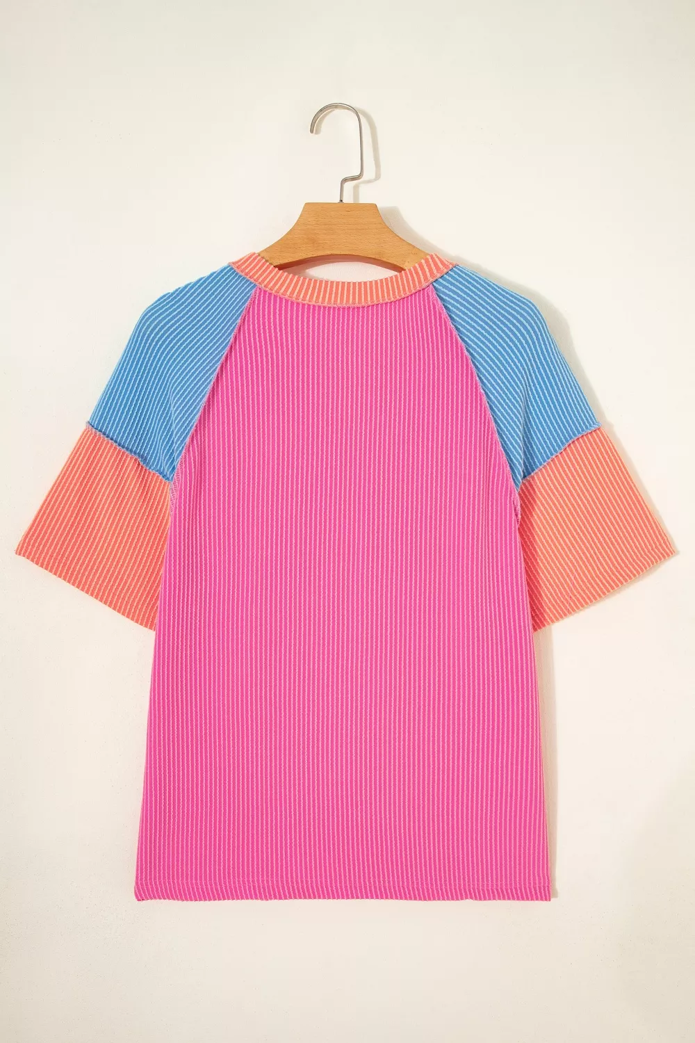 Color Block Twisted Ribbed Tee, image 6