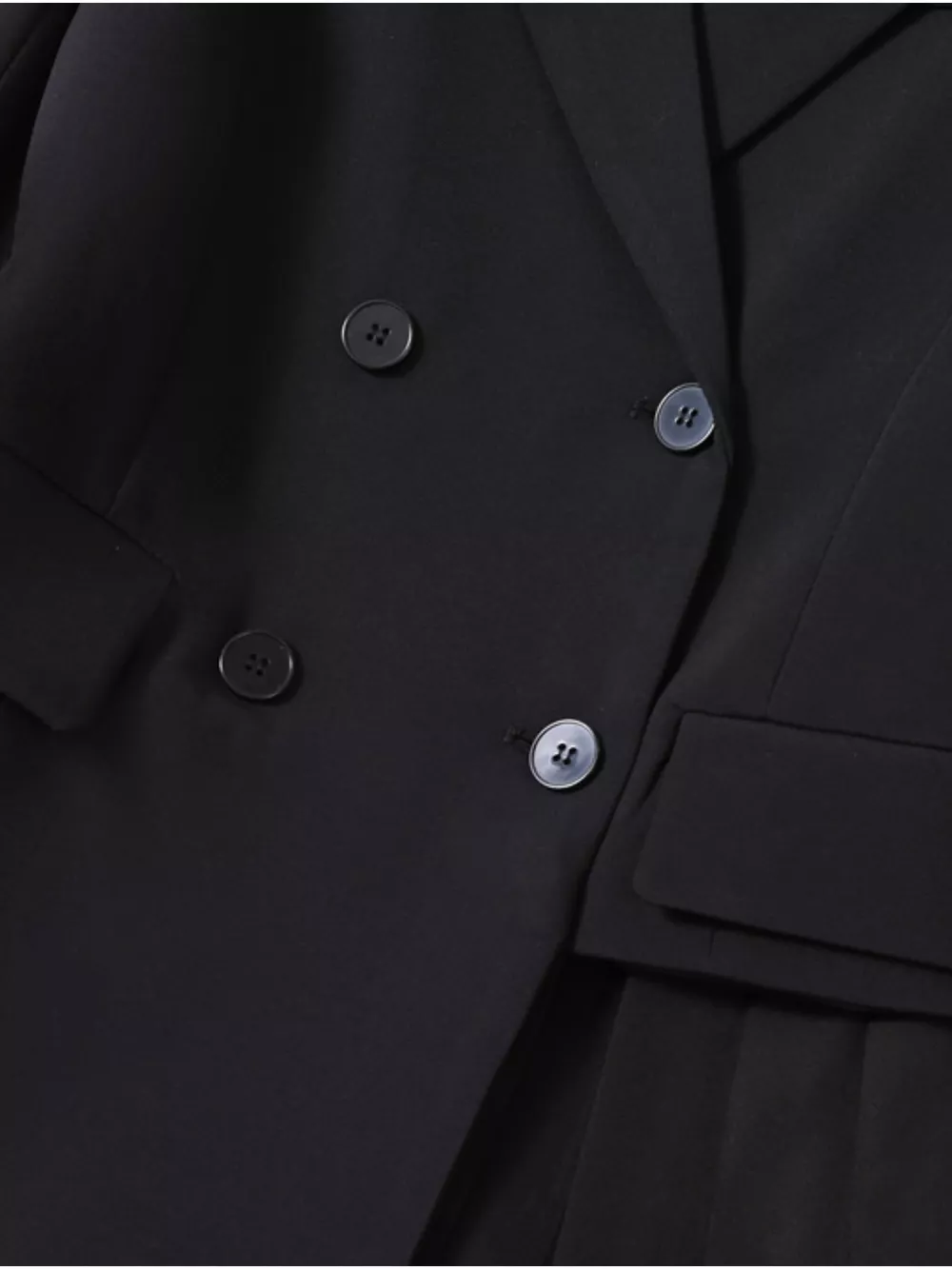 Plus Size Asymmetrical Pleated Blazer Dress, image 5