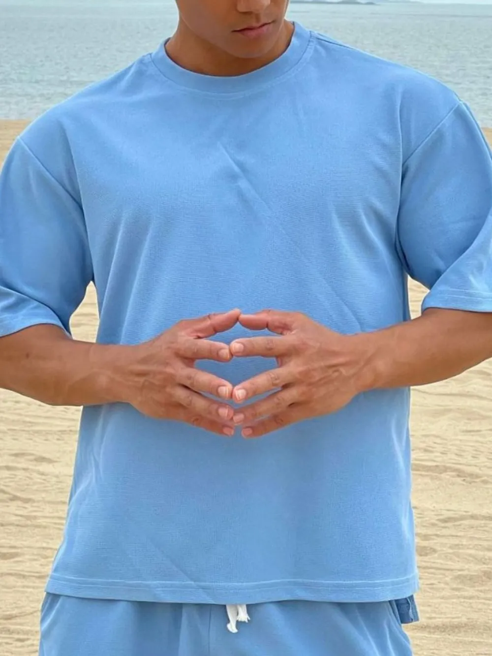 Men's Plus Size Round Neck Half Sleeve T-Shirt, image 4