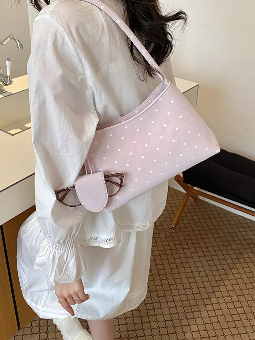 Polka Dot Shoulder Bag, image 5