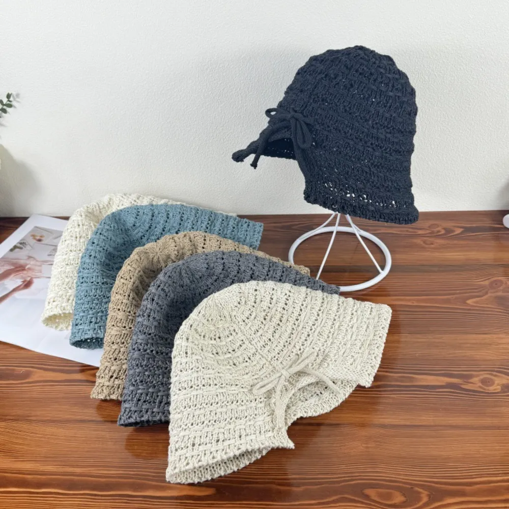 Crochet Bucket Hat with Drawstring, image 5