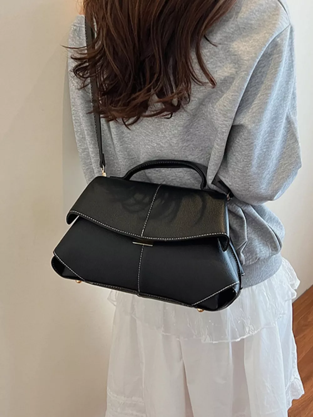 Geometric Flap Shoulder Bag, image 6
