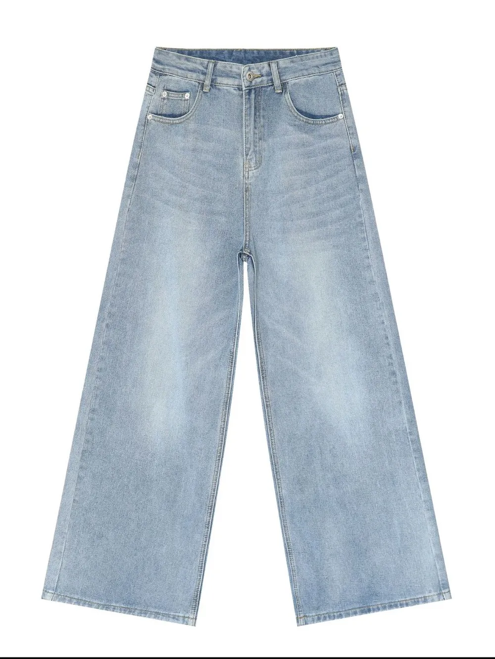 Men's Mid Rise Wide Leg Jeans, image 7