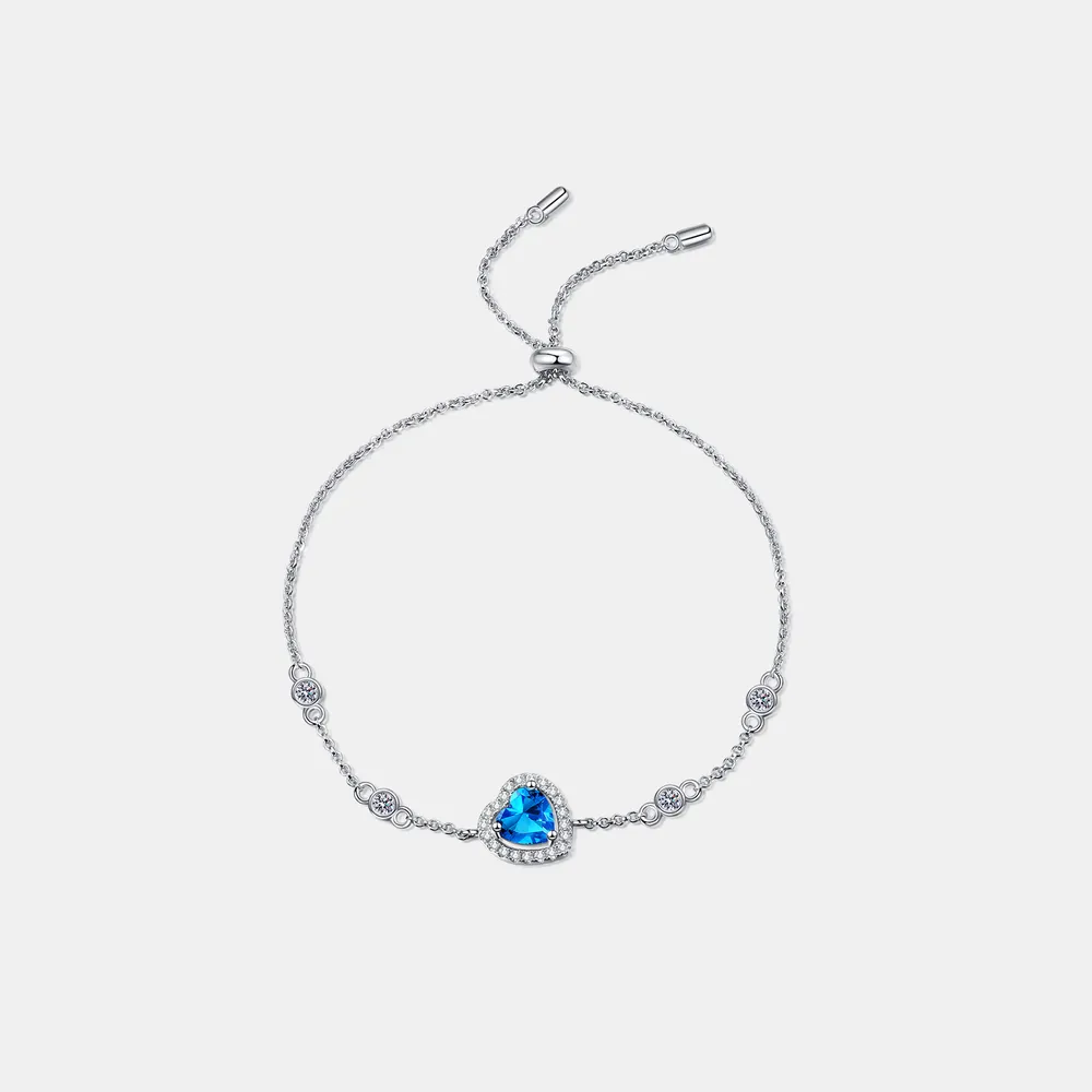 1 Carat Moissanite 925 Sterling Silver Bracelet, image 4