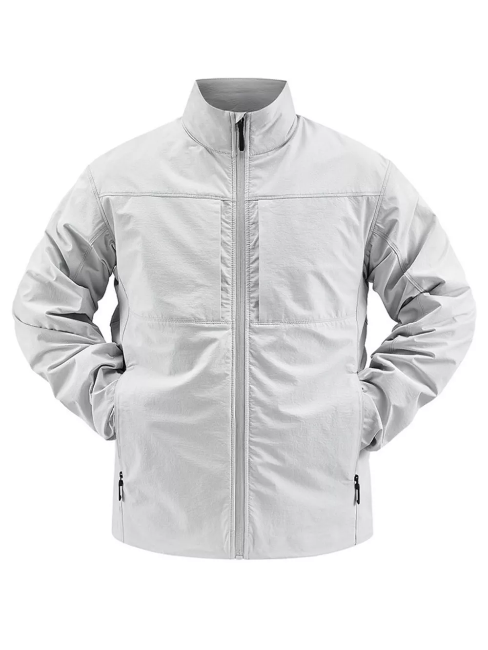 Men's Plus Size Zip Up Lightweight Windproof Outdoor Jacket, image 4