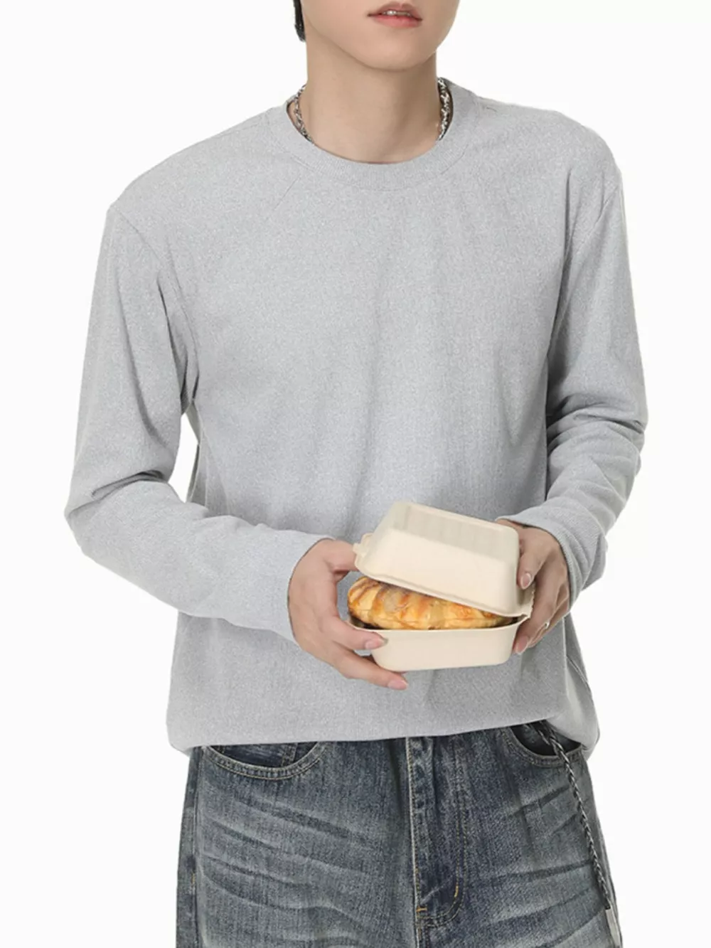 Men's Long-Sleeve Crew Neck T-Shirt, image 5