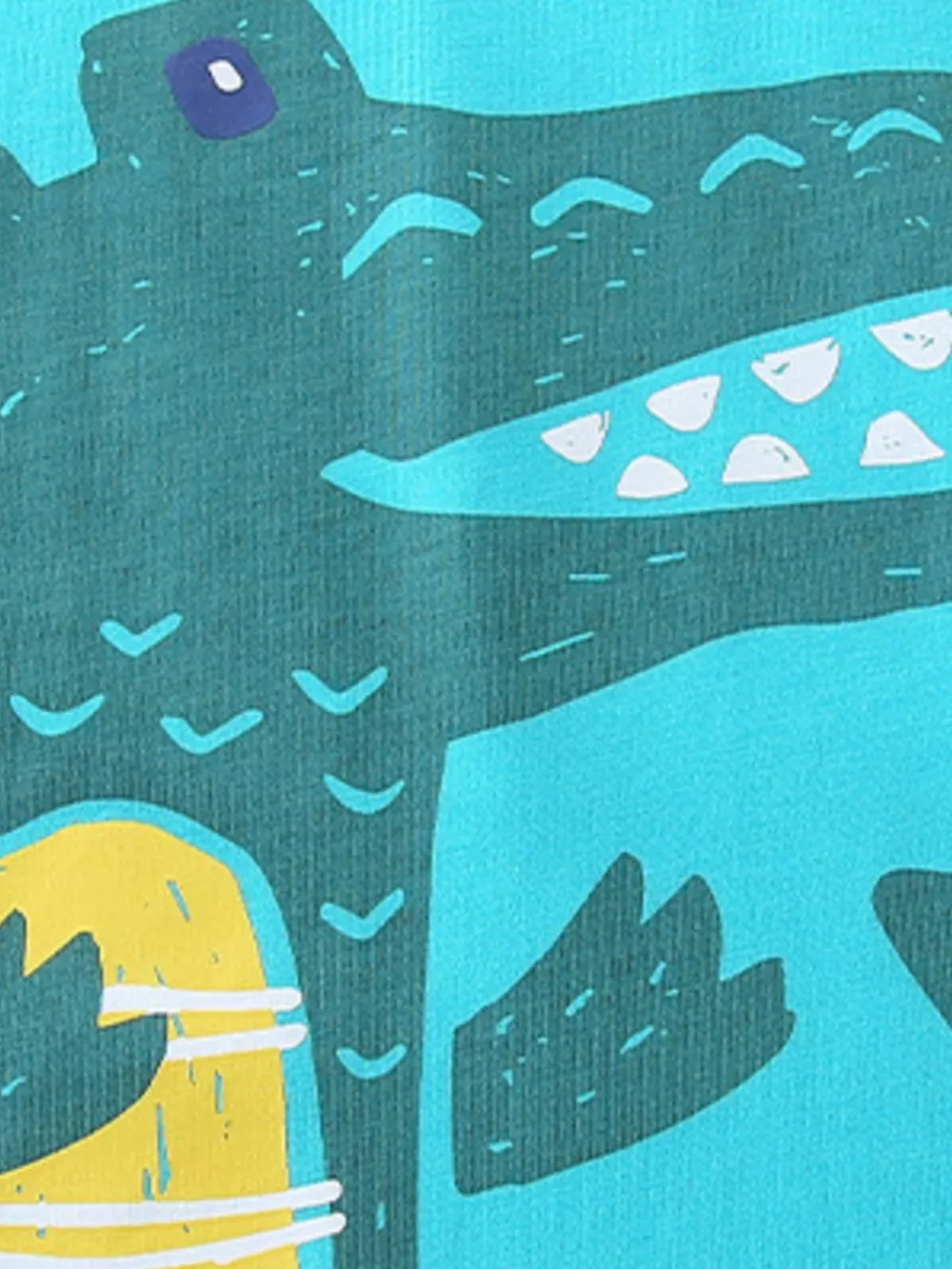 Children's Crocodile Graphic Tee and Plaid Shorts Set, image 4