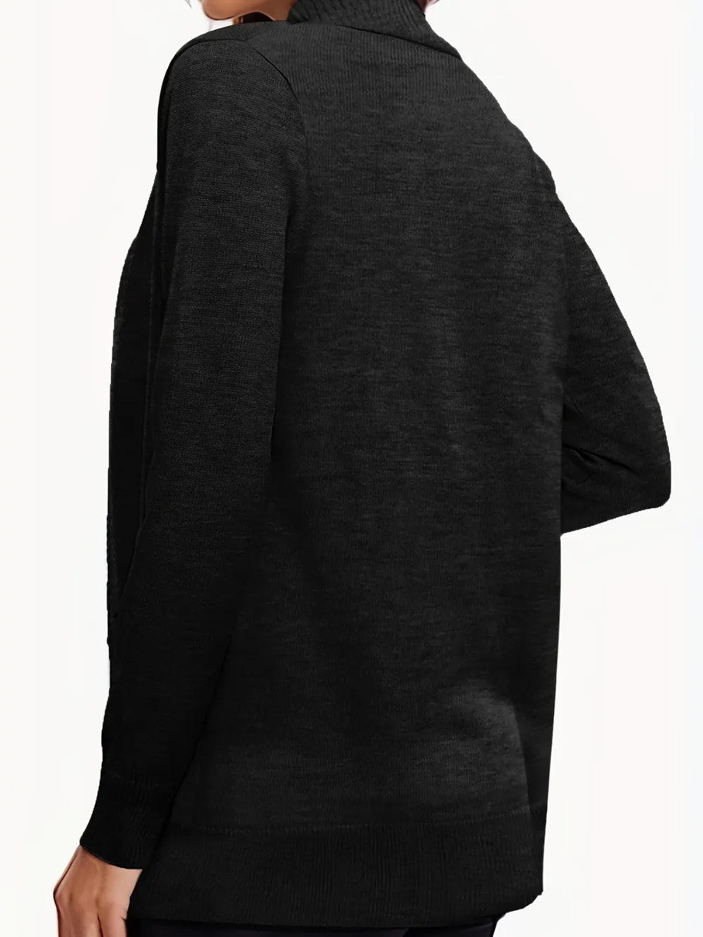 Open Front Long Sleeve Sweater Cardigan, image 17