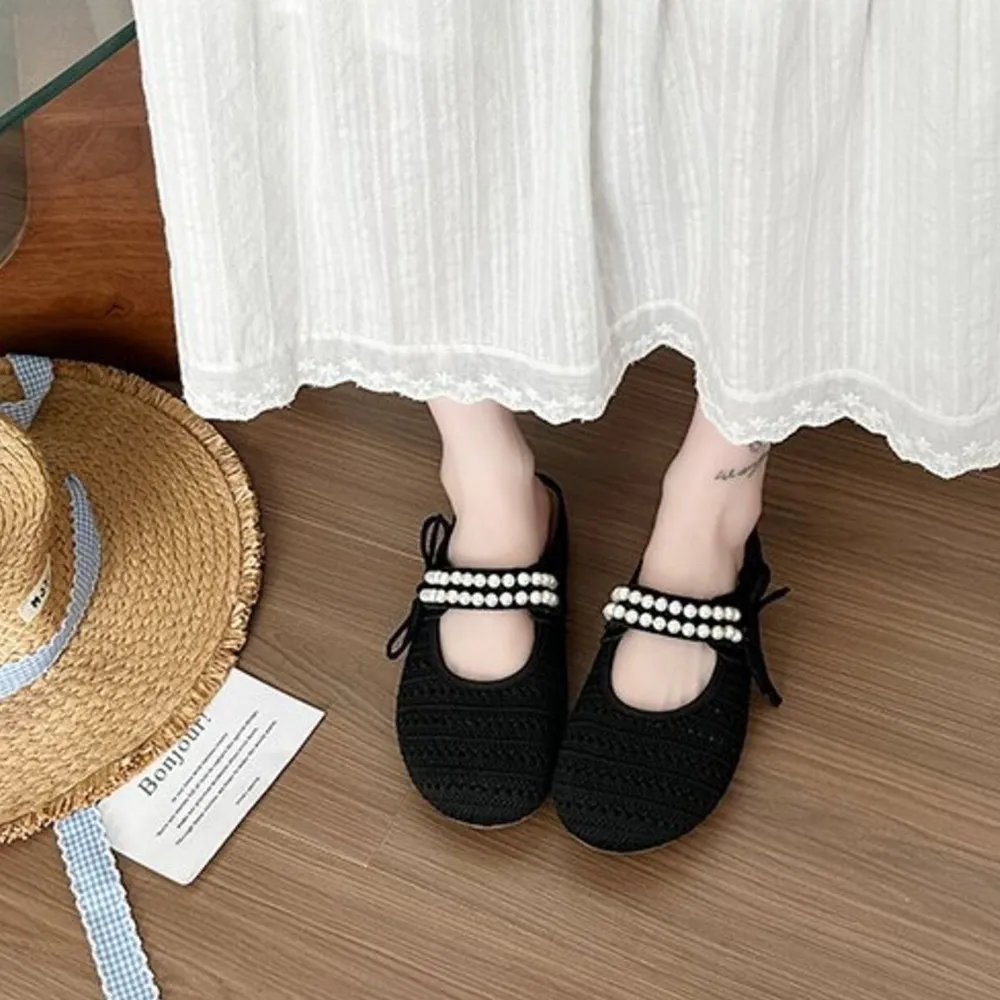 Hollow Out Round Toe Flat Slip-Ons, image 8