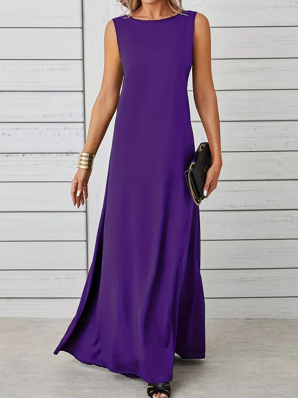 Sleeveless Flowy Maxi Dress, image 5