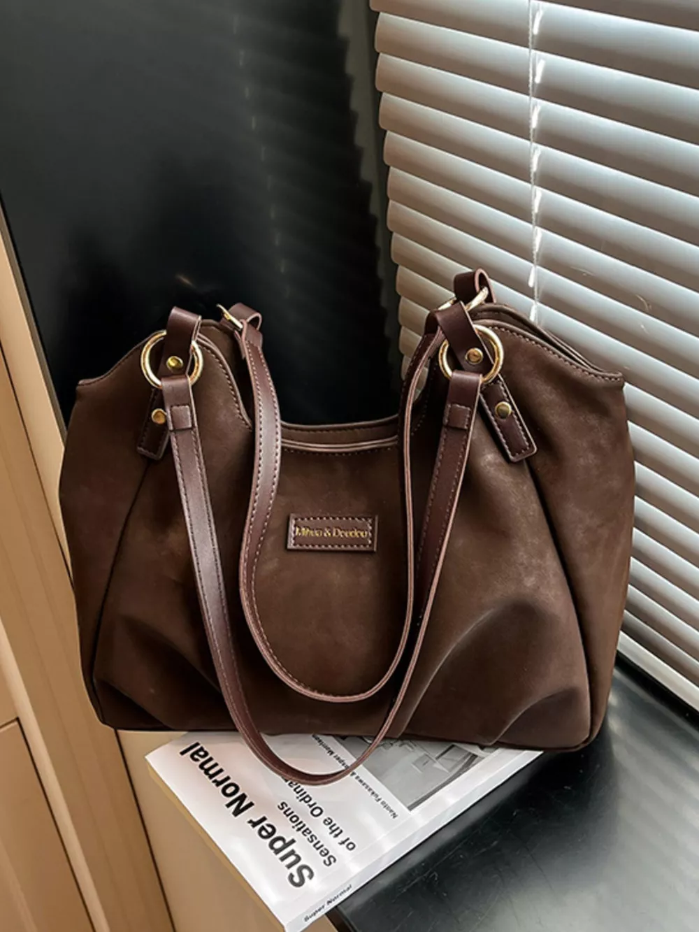 Vintage Suede Handbag, image 5