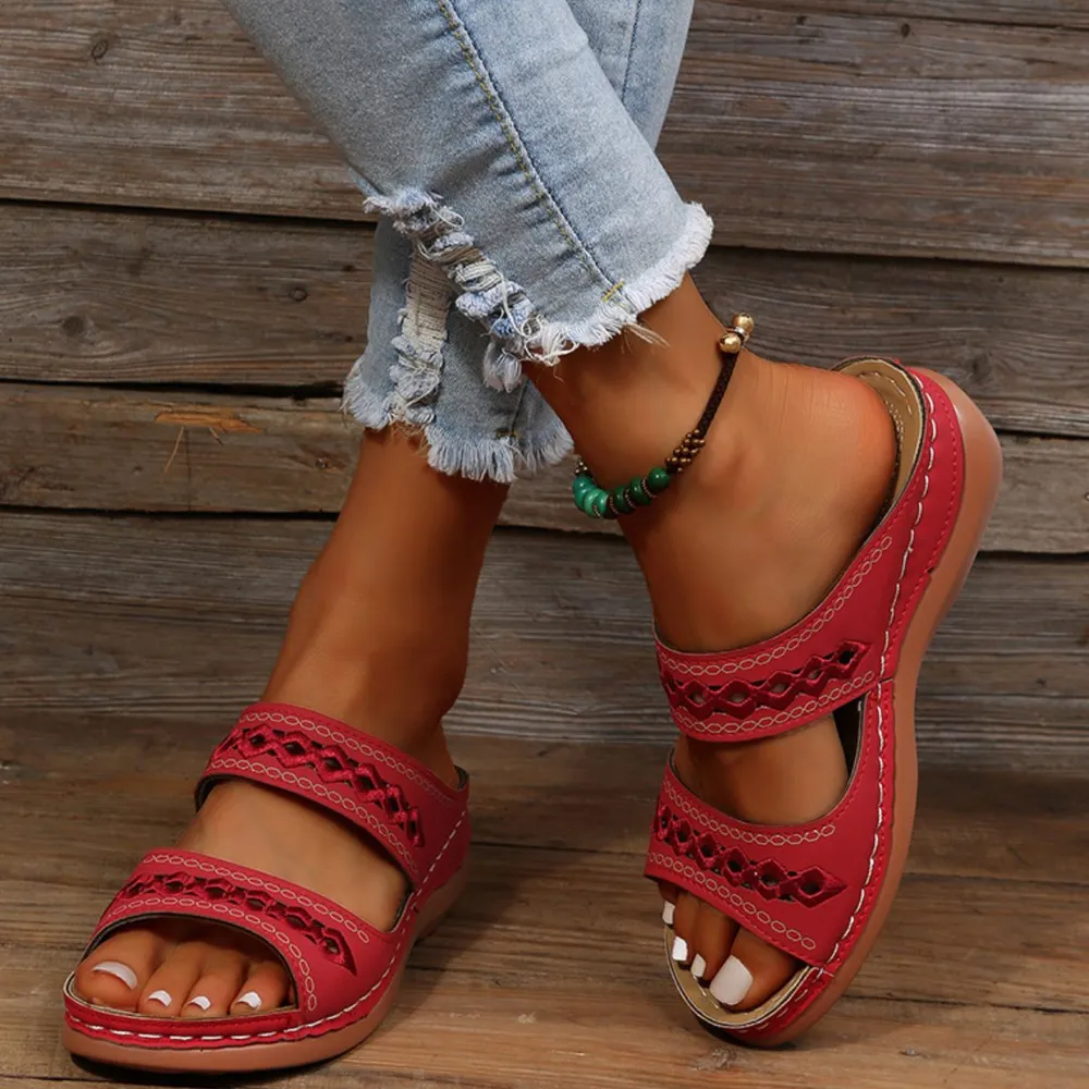 Open Toe Flats Sandals, image 5
