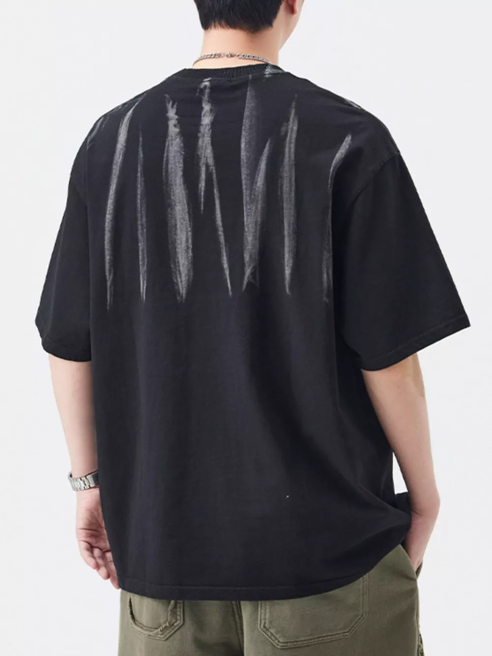 Men's Urban Style Round Neck T-Shirt, image 3