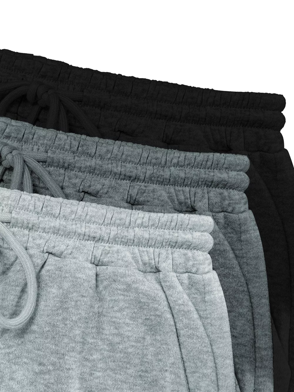 3 Piece Drawstring Joggers with Pockets, image 3